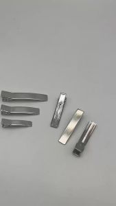 50PCS 3.5cm 5CM 6cm Silver Flat Rectangle Double Prongs Metal Alligator Hair Clips Acrhed Duck Hairpins Plain Hair Accessories2026