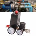 Air Compressor Control Valve 220V 380V Pressure Switch 4 Holes for Replacement. 