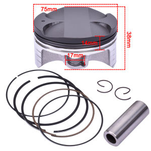 Std 75mm +0.25 +0.5 +0.75 +1 Motorcycle Piston Auto Piston Pin 17mm CBR1000 2004-2007 for Honda