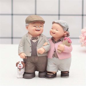 UMBRAULI Craft Living Room DIY Ornaments Sweety Home Decoration Grandparents Model Sweety Lovers Lovers Figurine Couples Figurine