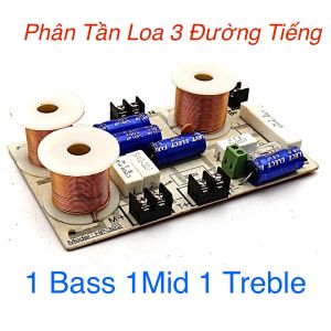 Mạch Phân Tần Loa 3 Way Bass 30 40 1 Bass 1 Mid 1 Treble Mạch 3 Đường Tiếng HP-322 250W RMS Tần Số Cắt 650Hz 4500Hz Loa Hifi Karaoke