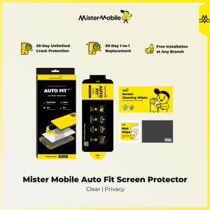 Mister Mobile Auto Fit Screen Protector | Auto Apply | Dust Free | Clear | Privacy Tempered Glass For iP17 & Samsung S26