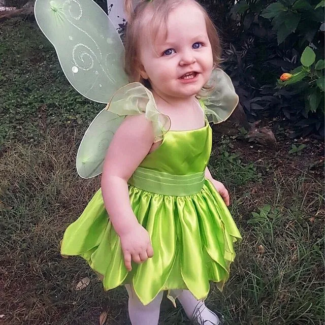 Girls Tinker Bell Costume Halloween Costume For Kids Green