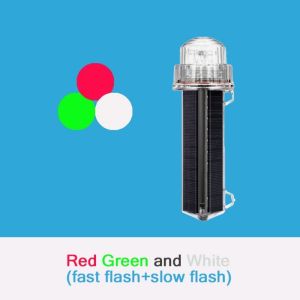 OWNNEW Không thấm nước Chạy bằng năng lượng  trời Đèn pin thuyền Biển nhấp nháy Đèn tín hiệu Đèn định vị Hàng Hải Dấu lưới/vị trí