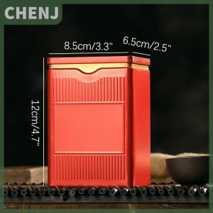 กล่องชาแบบพกพากล่องใส่ชาแบบปิดสนิทภาชนะใส่ชาเคลือบดีบุกสามารถชงกาแฟได้กล่องน้ำตาลที่เก็บในครัว