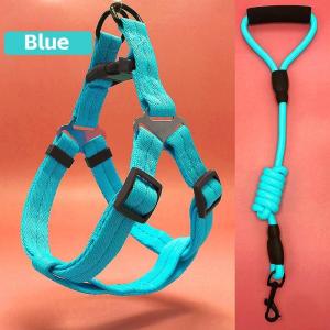 PETWELL Pet Leash Dog Harness Denim Leash for Small Medium Large Dogs Adjustable Leash Belt Traction