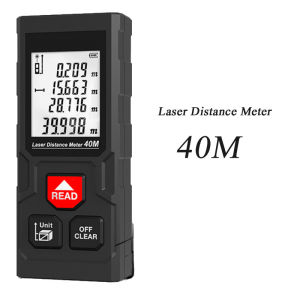 Laser Distance Meter 100M - High Precision Portable Digital Rangefinder for Construction Home & DIY (LCD Display Electronic Measuring Tool)