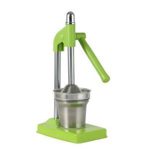 Hand Press Manual Orange Juice Maker Aluminum Alloy Heavy Duty Manual Juicer Efficient Stainless Steel Citrus Extractor
