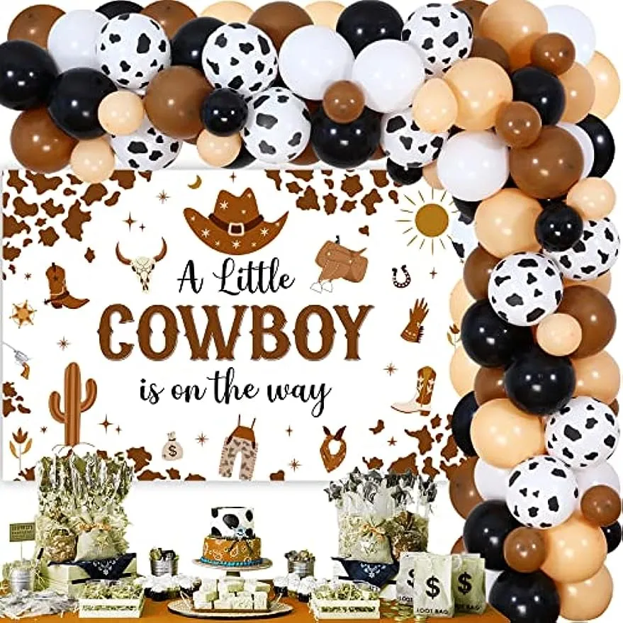 Baby shower store cowboy theme centerpieces