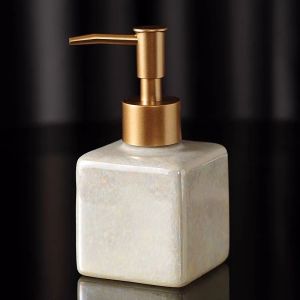 1/2/3pcs Empty 200/260ml Ceramic Lotion Pump Bottle Luxury Hand Sanitizer Press Bottle Shampoo Shower Gel Cosmetic Container