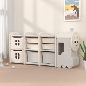Mummyguru Kids Storage Cabinet - Train Series