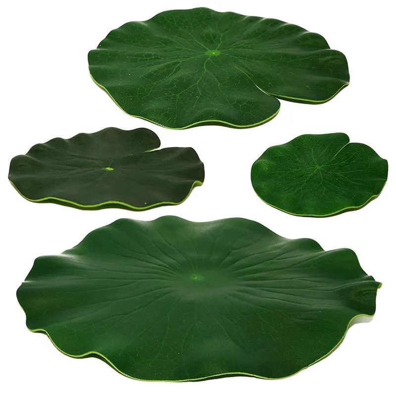 Artificial Floating Foam Lotus Leaves Decor for Pond Aquarium and