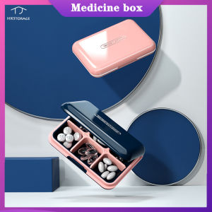 Hkเก็บกล่องยากันน้ำแบบ6ช่องกล่องใส่วิตามินกล่องพลาสติกกล่องใส่เม็ดยาสำหรับการเดินทาง