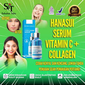 HANASUI SERUM WAJAH VITAMIN C + COLLAGEN PERAWATAN WAJAH SERUM HANASUI SERUM MUKA WAJAH PERAWATAN ORIGINAL
