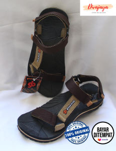 Grote Breg Sandal Gunung/ Sandal Outdoor Pria-Wanita Terbaru/ Warna Coklat Krem - Divajaya Shop