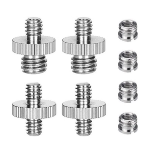 MultiPacks Steel 1/4in to 3/8in Screws Adapter for Quick Release Plates Offering Rusts Resistance and Durability
