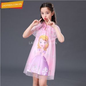 váy elsa công chúa váy đầm dự tiệc bé gáiváy trẻ em đẹpváy công chúa hoạt hình cho bé