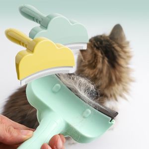 DADOMYD Cleaning Pet Combs Rotation Design Stainless Steel Dogs Grooming Brush  Massage Cat Shedding Massage Combs