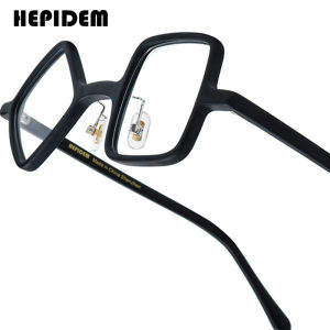 HEPIDEM Acetate Gọng kính người đàn ông 2025 New retro vòng vuông rhomboid Kính mắt phụ nữ nerd cổ điển kính mắt cho mắt kính 9391