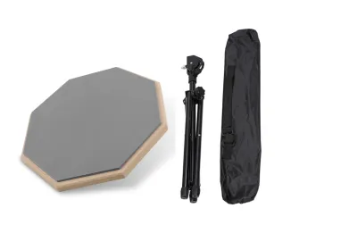 8 Inch Drum Practice Pad Drum Pad Drum Silent Practice Pads Silent Drum Pads Drum Mute Complete with Drum Stand