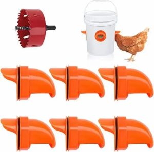 Combo 10 Đầu Ống Máng Ăn Cho Gia Cầm Chống Mưa Chống Nắng Chống Ẩm Ướt Chịu Nhiệt Ngoài Trời Tốt Dùng Trong Chăn Nuôi
