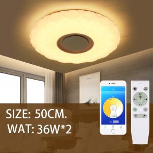 Free Shipping Modern style Ceiling lamp for Living room for Bedroom dimmable and three color change Music lamp RGB Smart Ceiling Lamp High quality