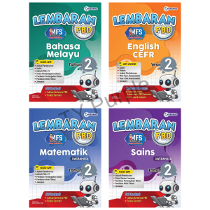 [4 IN 1] Tahun 2 Lembaran PBD - Bahasa Melayu BM English CEFR Matematik Sains | Nusamas Buku Latihan Ujian Sekolah