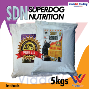 SuperDog Nutrition SDN Original All Breeds and Sizes 5KG SDN 42% protein from manalo k9 5kls Manalo k9 official store