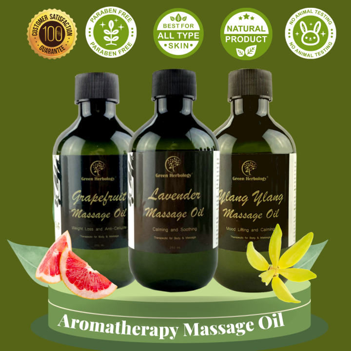 Natural Aromatherapy Massage Oil Bath Oil Body Oil Spa Salon Minyak Urut Classic 1 2298