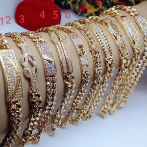 model acak atau random.gelang Rante mata perhiasan aksesoris lapis emas xuping