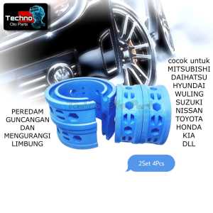 Paket Spring Buffer Stabilizer Peredam Guncangan Blue Honda Hrv Depan dan Belakang