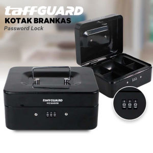 Kotak Brankas 20x16x9cm Password 3 Digit Uang Dokumen Box Lock HC66008