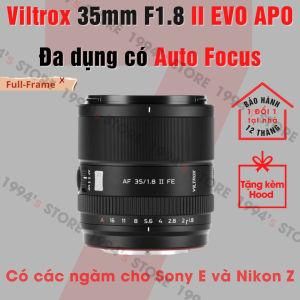 Ống kính Viltrox 35mm F1.8 Mark II AF EVO APO - Lens đa dụng có Auto Focus for Full-Frame dành cho Sony E/FE và Nikon Z