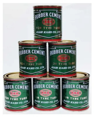 กาวปะยาง กาวยาง 3K กาว3เค KKK RUBBER CEMENT FOR TYRE TUBE size 80 g (136 กระป๋อง)