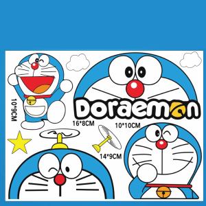 Tem decal dán xe trang trí nhà cửa chủ đề DOREMON dễ thương độc đáo.