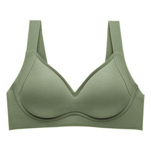 Nouvell Seamless Lolita Sytle Bras For Women Black Blue Green Khaki Lingerie Plunge Push Up Minimizer Padded Grils Underwear