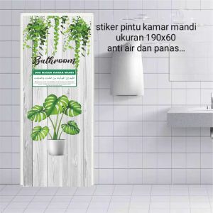 Stiker Pintu Kamar Mandi / Stiker Toilet / Wc Motif Cantik