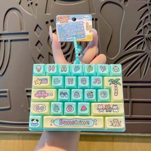 Stress Relief Gadget 26-Key Keyboard Fidget Toy Clicker Keychain Cute Keyboard Toy Student Teacher Destress
