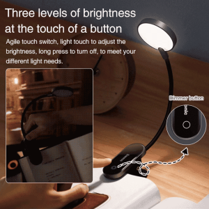 H Eyeprotection Clip Lamps Computer Screen Night Light Rechargeable Table Mini Portable Bedside