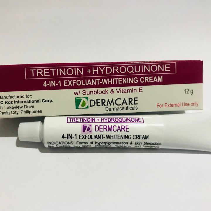 Dermcare Tretinoin Hydroquinone 4 in 1 Exfoliant and Whitening