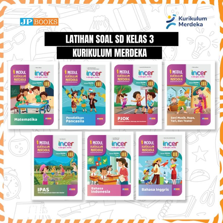 JP Books - Buku Siswa Modul Incer [GAB] Latihan Soal SD Kelas 3 ...