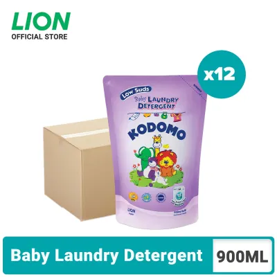 [Carton Deal] Kodomo Baby Laundry Detergent Low Suds Refill 900ml