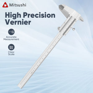 Mitsushi 150mm Electronic Digital Caliper Ruler with LCD Screen Stainless Steel Measuring Tool High-Strength Plastic Electronic Vernier Caliper for Jewelry and Stationery