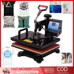 【NEW】5 in 1 Multi function Heat Press Machine (T-Shirt Press/Mug Press/Plate Press/Cap Press)