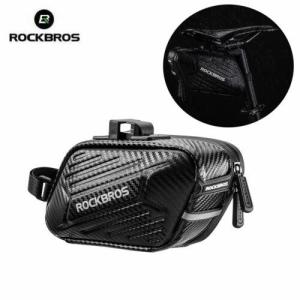 ROCKBROS Bike Bicycle Waterproof Mountain Bike Tail Bag Cycling Rear Seat Hard Shell Tail Bag Bike Accressories Carbon
