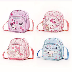 Princess Hello Kitty Sling Crossbody Bags for Teenage Girls Children School Bags Kindergarten Cartoon Cute Shoulder Bag