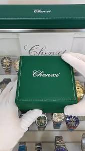 G7CHENXI Chenxi Cross-Border Steel Band Watch Couple Luminous Waterproof Fashion Business Calendar Men and Women Quartz Watch 82227/7