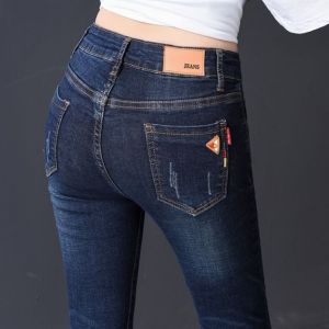 Jeans Ladies Autumn High Waist Tight Feet Pencil Pants Women Casual Pants Black Trousers Women 26-32 Pants
