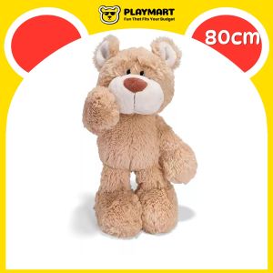 [Ready Stock] PLAYMART Long Fur Teddy Bear Plush (80cm) Anak Patung Comel Lembut Hadiah Budak Soft Toy Cute Comfort