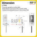RAPID Solar mounting - L Feet  ยึดหลังคาเมทัลชีท (ราคาต่อชิ้น) สินค้าคุณภาพ ส่งไว (รหัส 52215). 